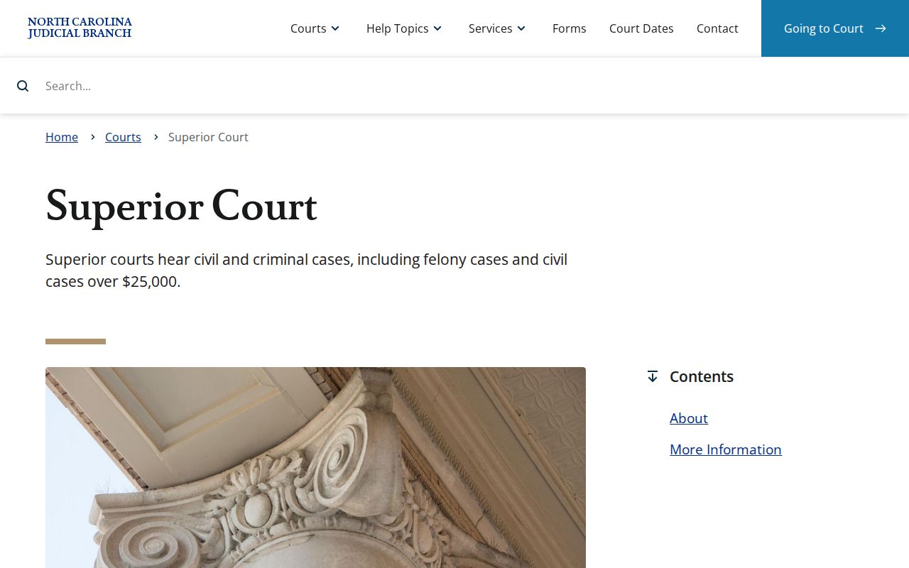 Guilford County court docket Superior Court jurisdiction overview