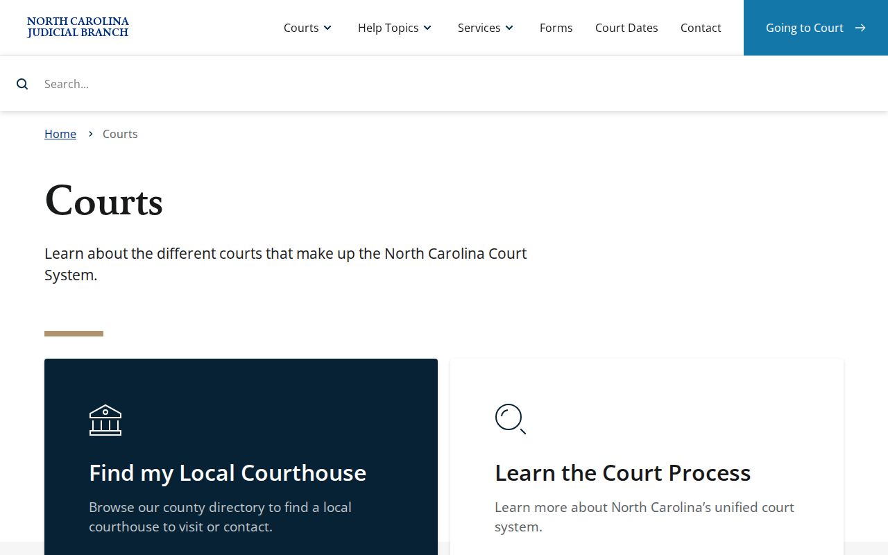 Guilford County court docket North Carolina court structure